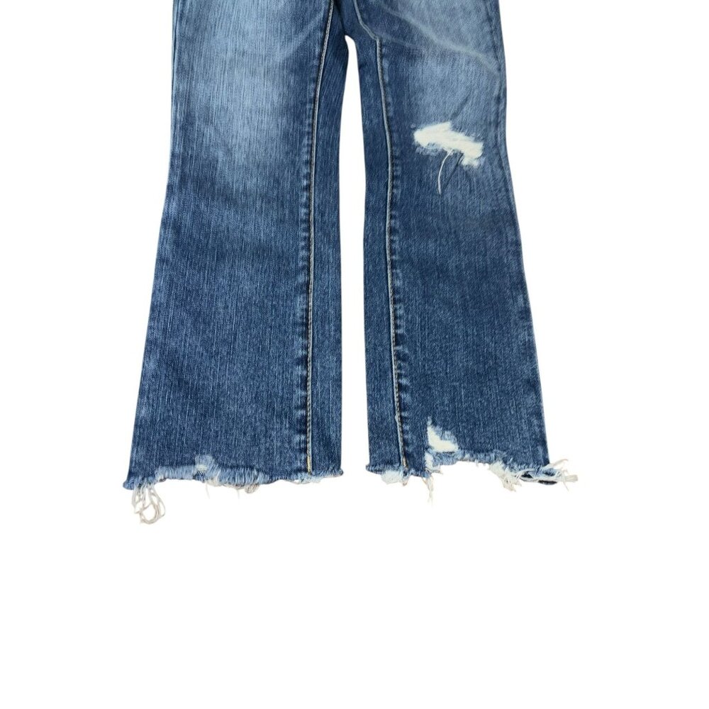 Blank NYC Madison Crop Size 26 Distressed Raw Hem Jeans - Picture 2 of 8